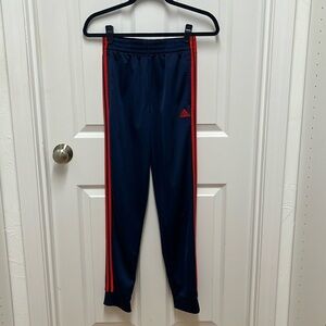Adidas Unisex‎ Navy / Red  Stripe Tricot soccer Jogger Sweat Pants
